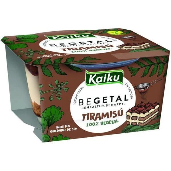 Begetal con sabor tiramisú KAIKU, pack 4x90 g - 1 ud - Imagen del producto en Findit