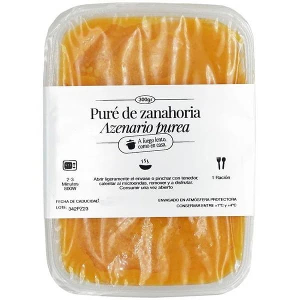 Pure de zanahoria COCINA MAGUI, bandeja 300 g - 1 ud - Imagen del producto en Findit