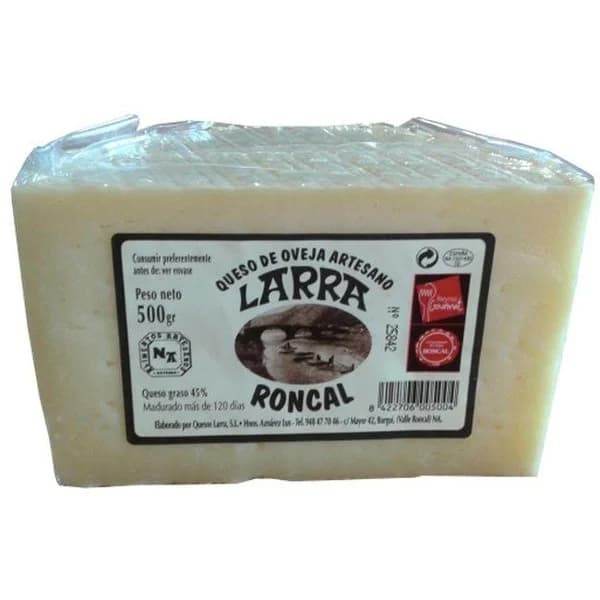 1/2 Queso Roncal D.O. LARRA, pieza aprox. 500 g - 1 ud - Imagen del producto en Findit
