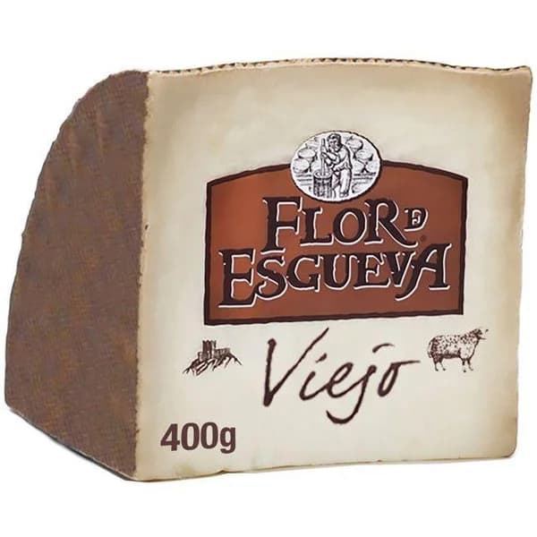 Queso de oveja viejo leche cruda FLOR DE ESGUEVA, cuña 400 g - 1 ud - Imagen del producto en Findit