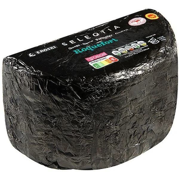 Queso Roquefort D.O.P. Eroski SELEQTIA, al corte, compra mínima 250 g - 1 ud - Imagen del producto en Findit