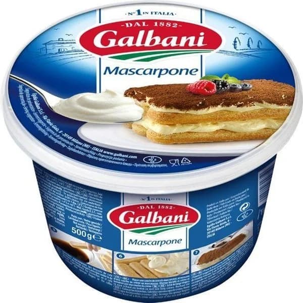 Mascarpone GALBANI, tarrina 500 g - 1 ud - Imagen del producto en Findit