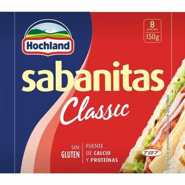 Queso HOCHLAND, lonchas, sobre 150 g - 1 ud - Imagen del producto en Findit