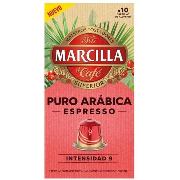 Café puro arábica expresso comp. Nespresso MARCILLA, caja 10 uds - 1 ud - Imagen del producto en Findit