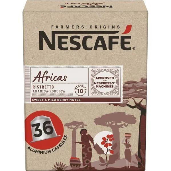 Café África compatible Nespresso NESCAFÉ FARMERS, caja 36 uds - 1 ud - Imagen del producto en Findit