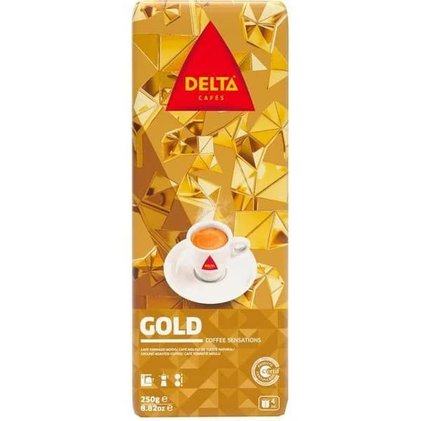 Café molido gold DELTA, paquete 250 g - 0.25 kg - Imagen del producto en Findit