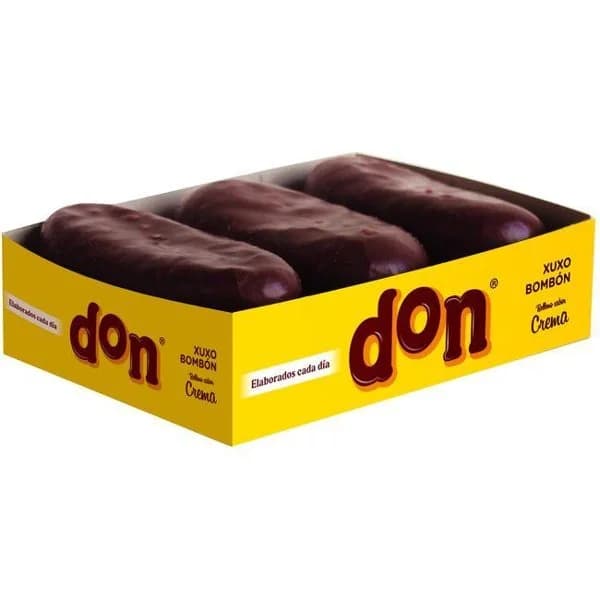 Xuxo de chocolate DON, 3 uds, caja 240 g - 0.24 kg - Imagen del producto en Findit