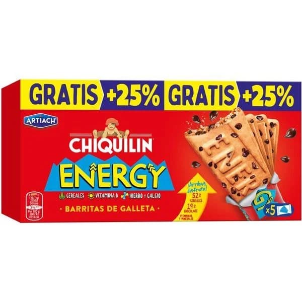Galleta Energy On ARTIACH, caja 160+40 g Gratis - 1 ud - Imagen del producto en Findit