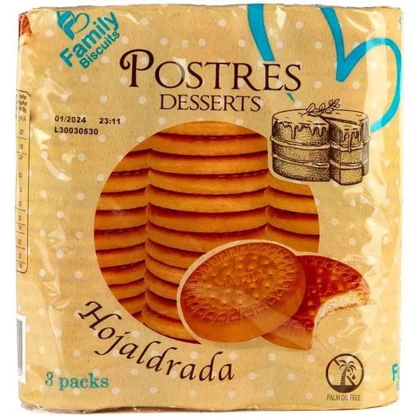 Galleta María hojaldrada FAMILY BISCUITS, paquete 480 g - 1 ud - Imagen del producto en Findit