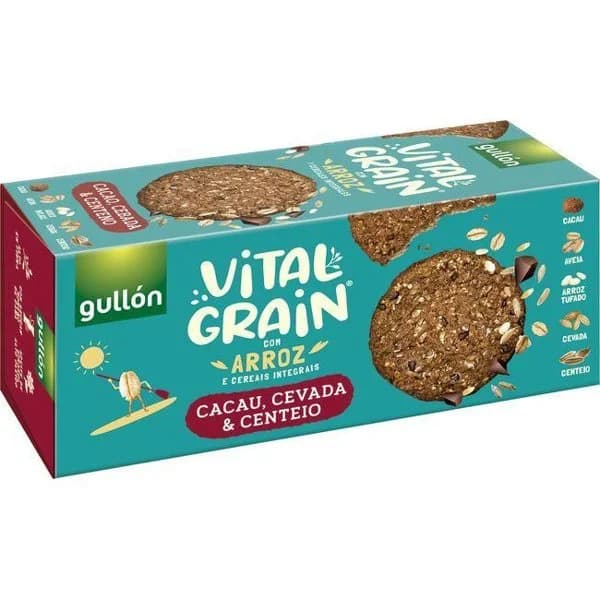 Galleta de arroz y cacao GULLÓN VITALGRAIN, paquete 250 g - 1 ud - Imagen del producto en Findit