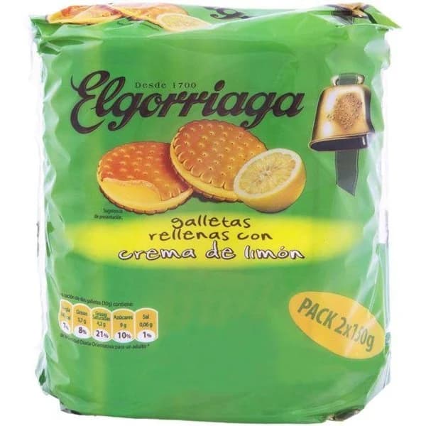 Galleta Break de limón ELGORRIAGA, pack 2x150 g - 1 ud - Imagen del producto en Findit