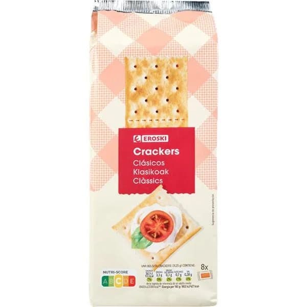 Crackers EROSKI, paquete 250 g - 1 ud - Imagen del producto en Findit
