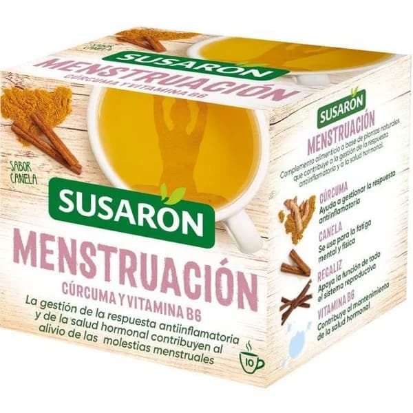Infusión menstruación SUSARON, caja 10 sobres - 1 ud - Imagen del producto en Findit