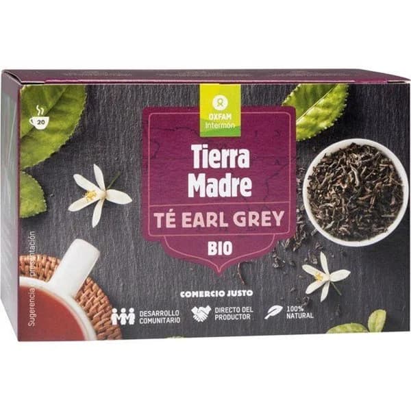 Té negro earl grey bio INTERMÓN OXFAM, caja 20 sobres - 1 ud - Imagen del producto en Findit