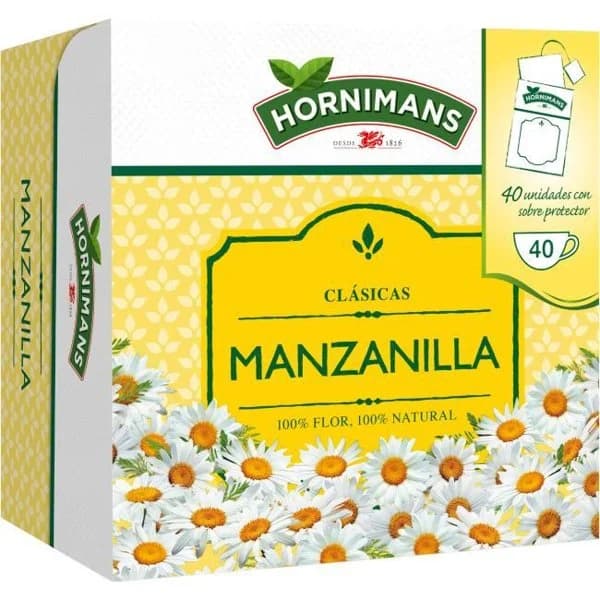 Manzanilla HORNIMANS, caja 40 sobres - 1 ud - Imagen del producto en Findit