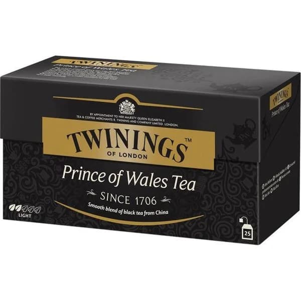Prince of Wales TWININGS, caja 25 sobres - 1 ud - Imagen del producto en Findit