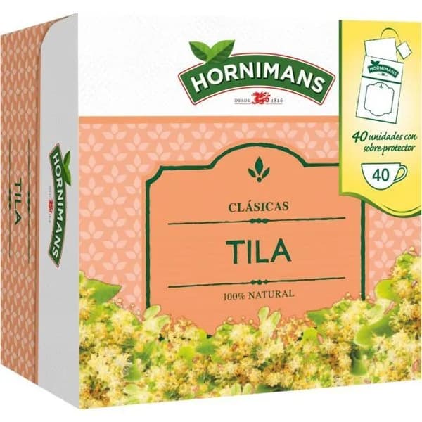 Tila HORNIMANS, caja 40 sobres - 1 ud - Imagen del producto en Findit
