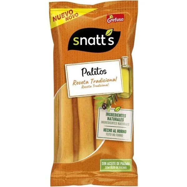 Palitos tradicionales SNATT¿S, bolsa 56 g - 1 ud - Imagen del producto en Findit