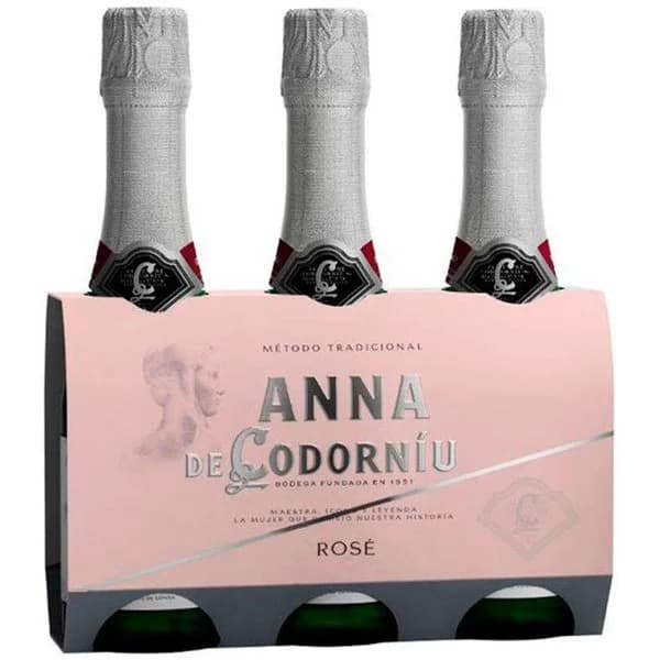 Cava Brut Rose mini ANNA CODORNIU, pack 3x30 cl - 1 ud - Imagen del producto en Findit