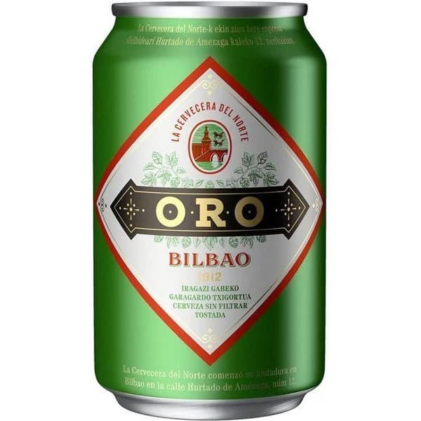 Cerveza ORO Bilbao, lata 33 cl - 1 ud - Imagen del producto en Findit