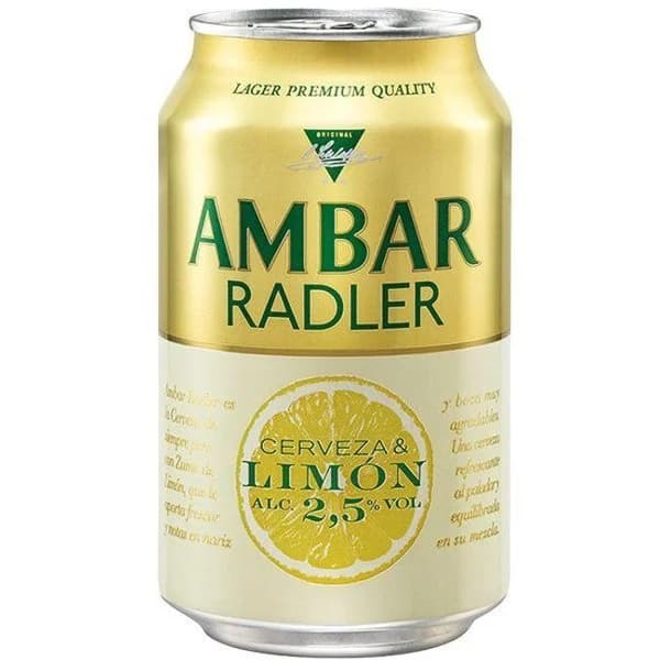 Cerveza AMBAR Radler, lata 33 cl - 1 ud - Imagen del producto en Findit