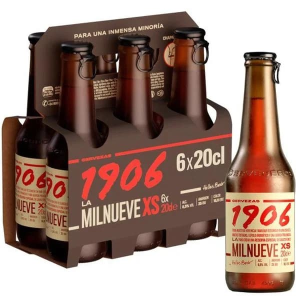 Cerveza 1906, pack botellín 6x20 cl - 1 ud - Imagen del producto en Findit