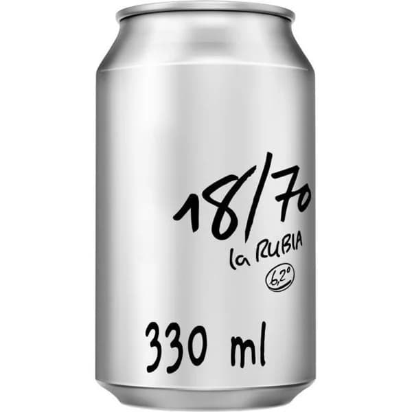 Cerveza 18/70, lata 33 cl - 1 ud - Imagen del producto en Findit
