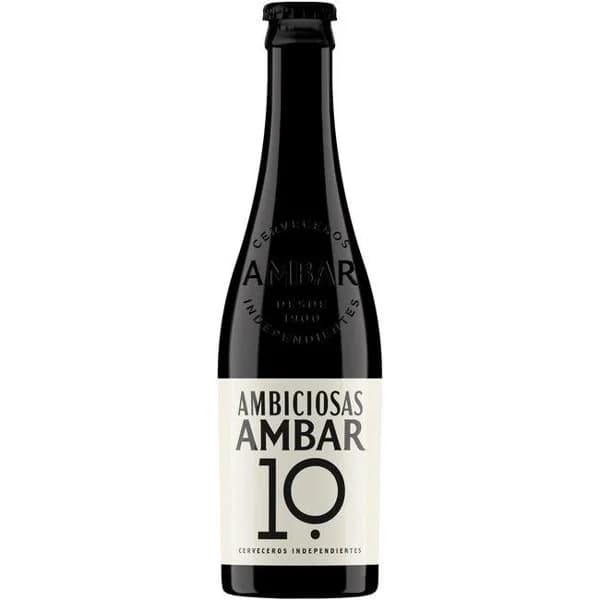 Cerveza Ambiciosas AMBAR 10, botellín 33 cl - 1 ud - Imagen del producto en Findit