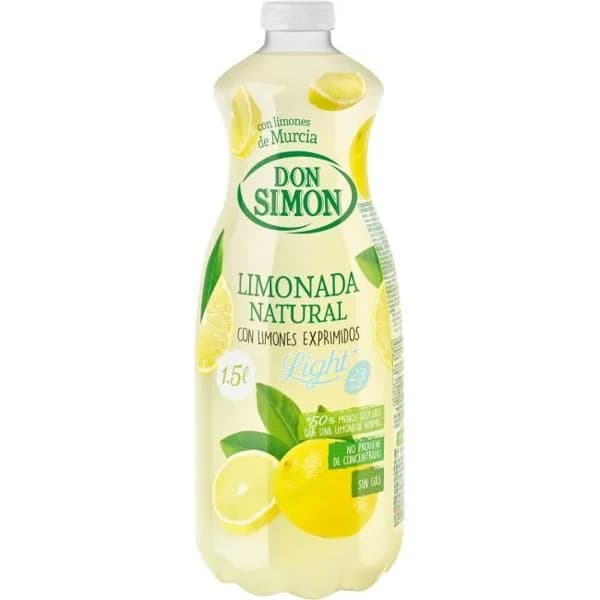 Refresco sin gas sabor limón DON SIMÓN, botella 1,5 litros - 1 ud - Imagen del producto en Findit