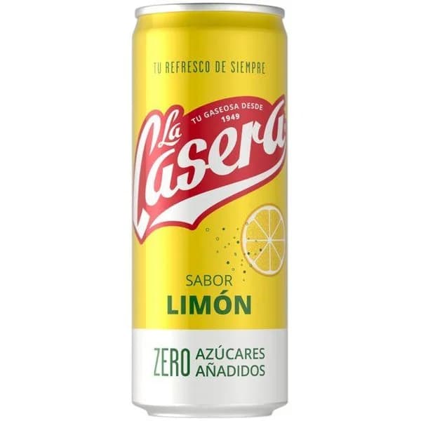 Refresco de limón con gas LA CASERA, lata 33 cl - 1 ud - Imagen del producto en Findit
