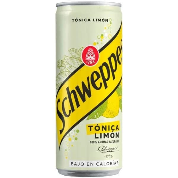 Tónica de limón SCHWEPPES, lata 33 cl - 1 ud - Imagen del producto en Findit