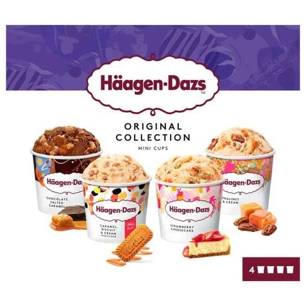 Helado Original Collection HAAGEN DAZS, caja 320 g - 0.32 kg - Imagen del producto en Findit