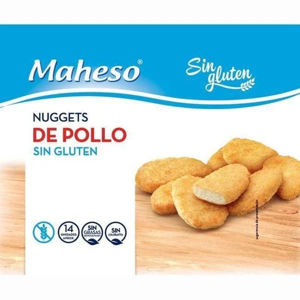 Nuggets sin gluten MAHESO, bolsa 300 g - 1 ud - Imagen del producto en Findit