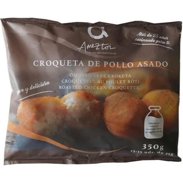 Croqueta de pollo asado AMEZTOI, bolsa 350 g - 1 ud - Imagen del producto en Findit
