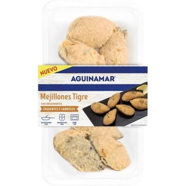 Mejillón tigre AGUINAMAR, bandeja 350 g - 1 ud - Imagen del producto en Findit