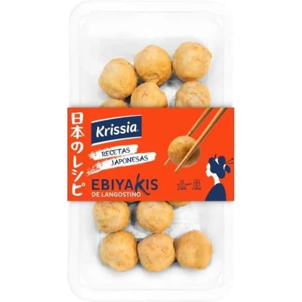 Ebiyaki de langostino KRISSIA, bandeja 270 g - 1 ud - Imagen del producto en Findit