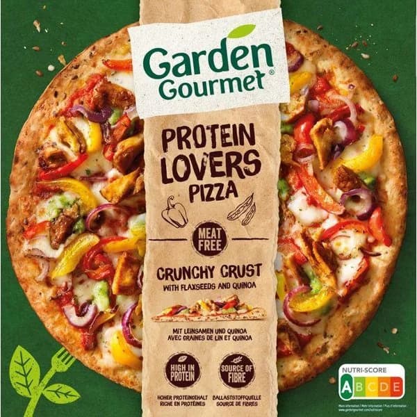 Pizza protein lovers GARDEN GOURMET, caja 435 g - 1 ud - Imagen del producto en Findit