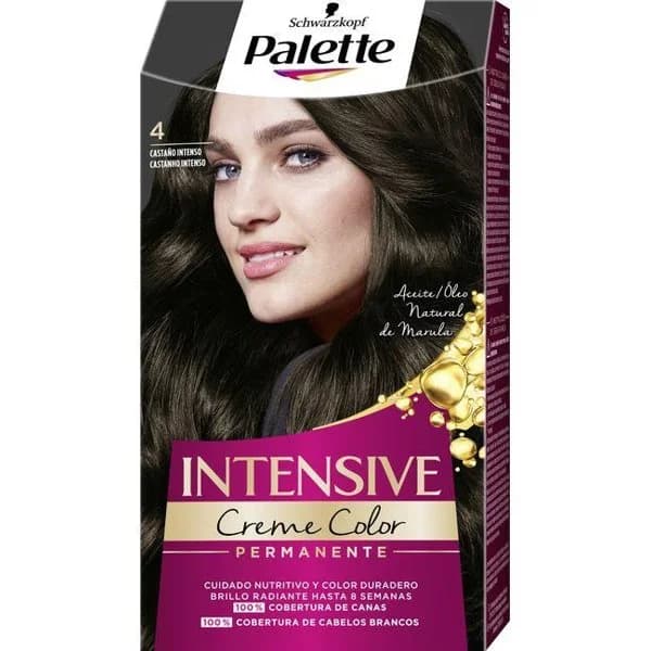 Tinte 4 castaño intenso PALETTE INTENSIVE, pack 1 ud - 1 ud - Imagen del producto en Findit
