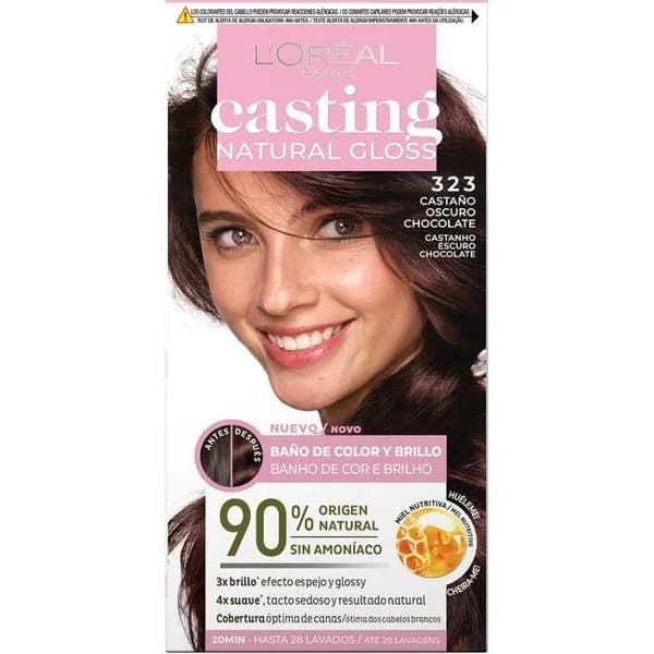 Tinte para el pelo 323 CASTING NATURAL GLOSS. 1 ud - 1 ud - Imagen del producto en Findit