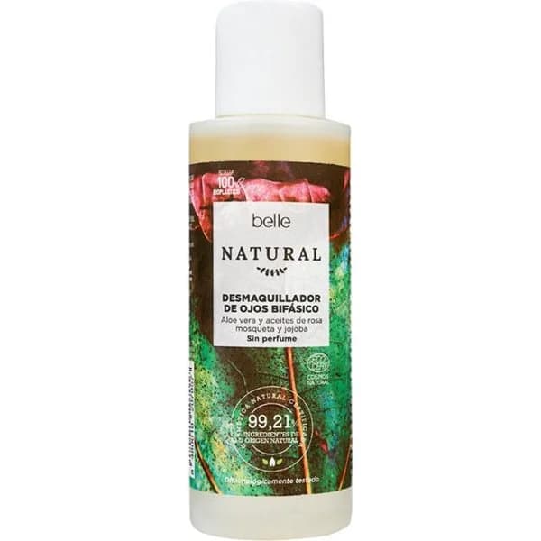 Desmaquillador de ojos bifásico BELLE NATURAL, bote 100 ml - 1 ud - Imagen del producto en Findit