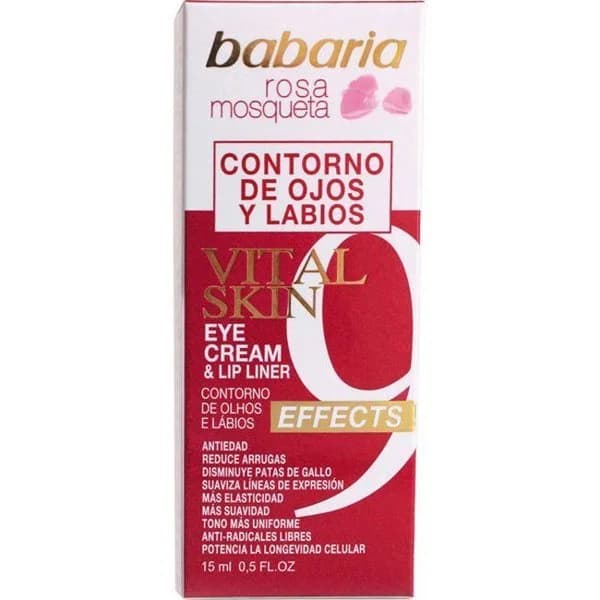 Contorno de ojos rosa mosqueta BABARIA, tubo 15 ml - 1 ud - Imagen del producto en Findit