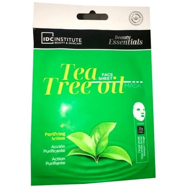 Mascarilla facial tissue con te verde IDC INSTITUTE, sobre 1 ud - 1 ud - Imagen del producto en Findit