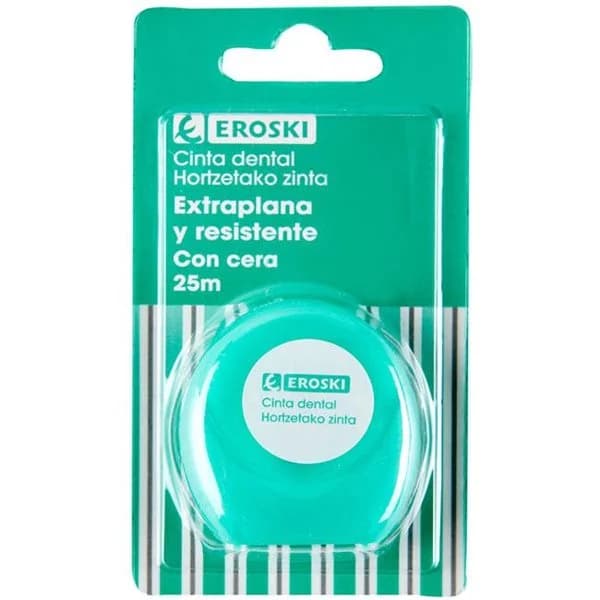 Cinta dental EROSKI, caja 25 metros - 1 ud - Imagen del producto en Findit