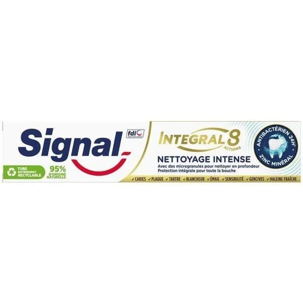 Dentífrico integral8 limpieza intensa SIGNAL, tubo 75 ml - 1 ud - Imagen del producto en Findit