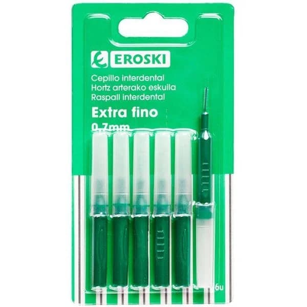 Cepillo intredental extrafino EROSKI, pack 6 uds - 1 ud - Imagen del producto en Findit