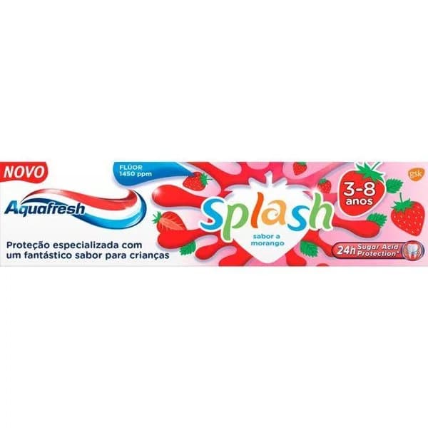 Dentífrico splash de fresa niños 3-8 años AQUAFRESH, tubo 75 ml - 1 ud - Imagen del producto en Findit