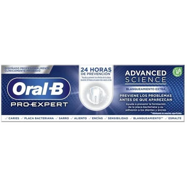 Dentífrico sience blanqu. ORAL-B PRO EXPERTaADVANCE, tubo 75 ml - 1 ud - Imagen del producto en Findit