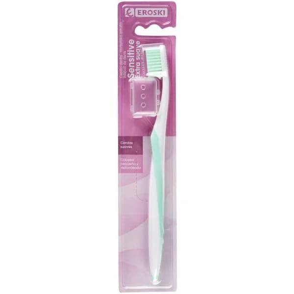 Cepillo de dientes sensitive EROSKI, pack 1 ud - 1 ud - Imagen del producto en Findit