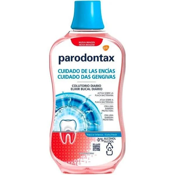 Enjuague bucal frescor intenso PARODONTAX, botella 500 ml - 1 ud - Imagen del producto en Findit