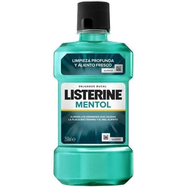 Enjuague bucal mentol LISTERINE, botella 250 ml - 1 ud - Imagen del producto en Findit